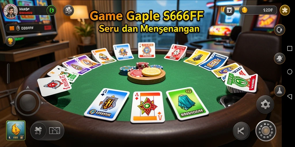 Gameplay seru 666FF dalam permainan Gaple.