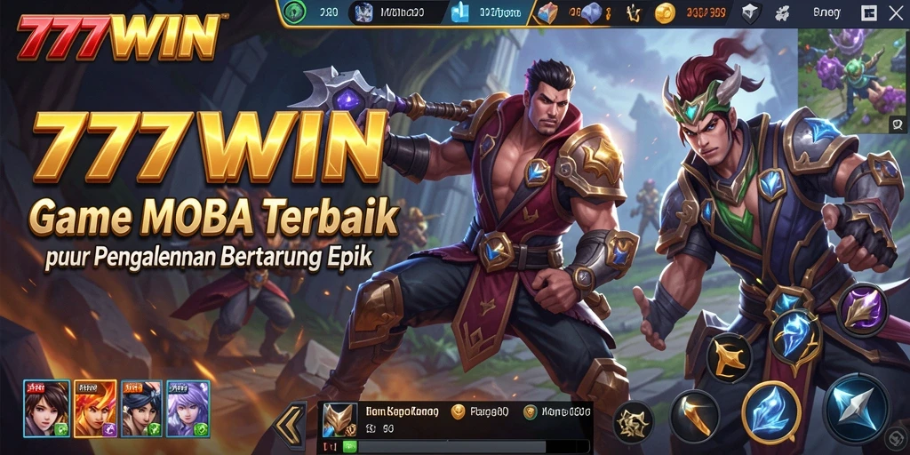 Gameplay seru dan intens dari 777WIN dalam pertempuran MOBA.