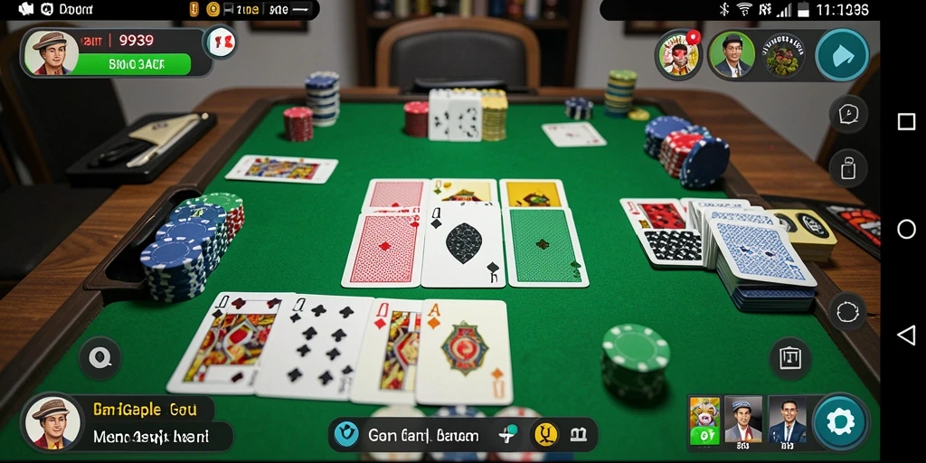 Screenshot gameplay Gaple yang seru dan kompetitif