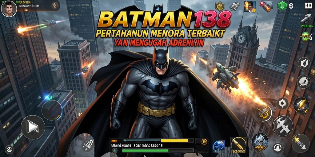 Gameplay mendebarkan dalam <strong>BATMAN138</strong> saat mempertahankan menara dari musuh.