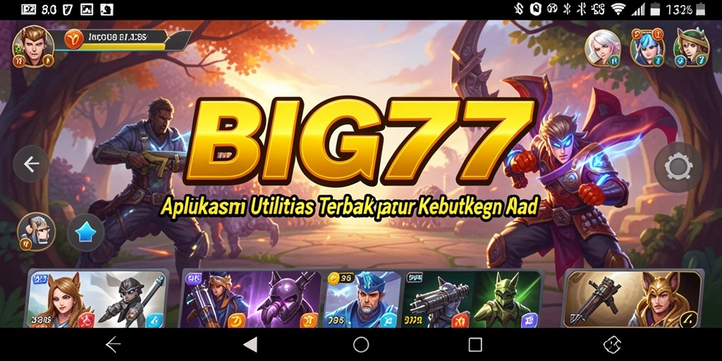 Tampilan utama BIG77 saat mengelola berbagai utilitas.