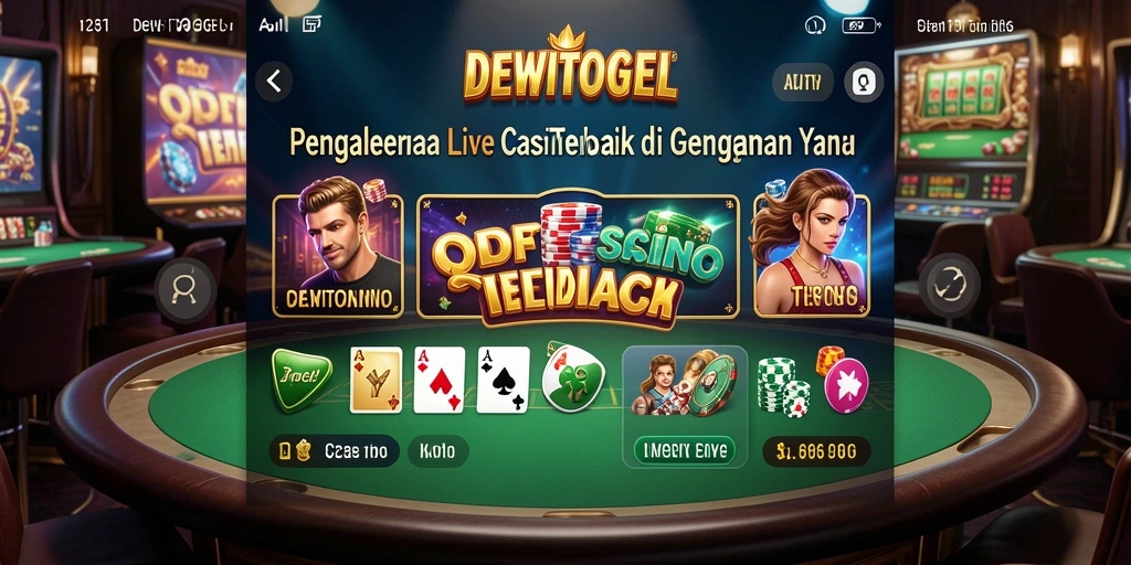 Tampilan gameplay Live Casino DEWITOGEL yang mendebarkan.