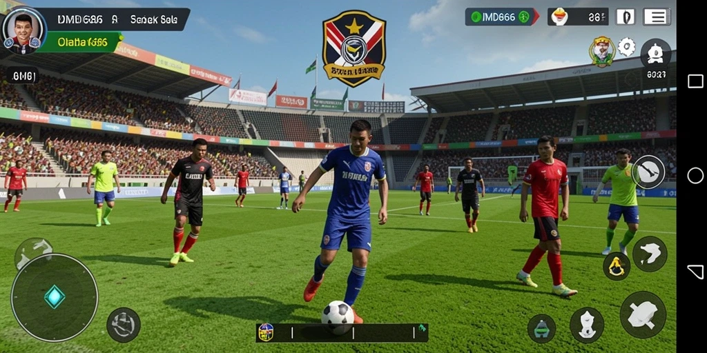 Tangkap momen seru dalam gameplay sepak bola DMD686.