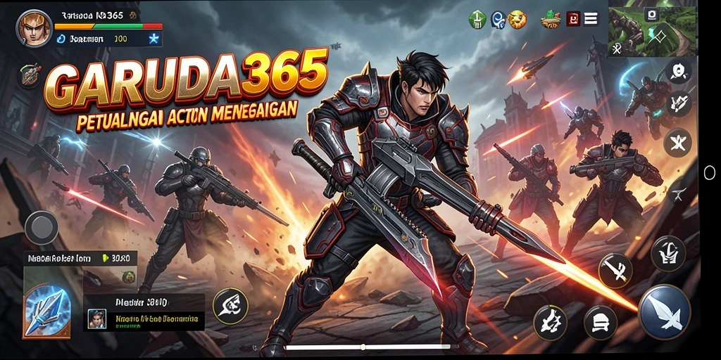 Tampilan gameplay seru dan menegangkan dari GARUDA365.