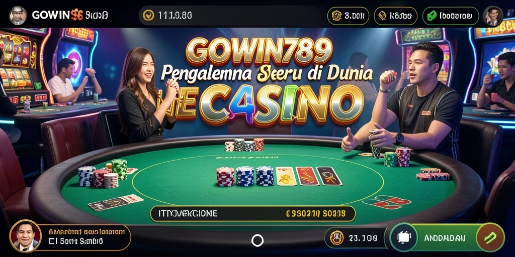Tampilan utama gameplay Live Casino GOWIN789 yang menarik dan dinamis.