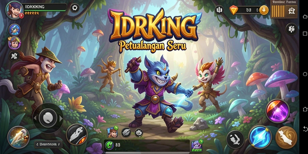 Screenshot gameplay IDRKING yang menampilkan momen penuh petualangan.