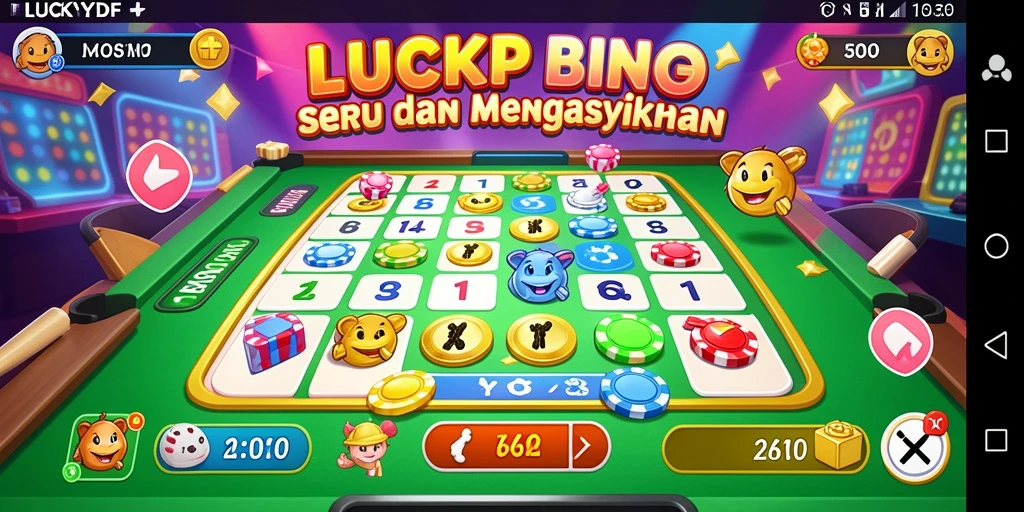 Tampilan gameplay LUCKYDF yang seru dengan suasana Bingo.