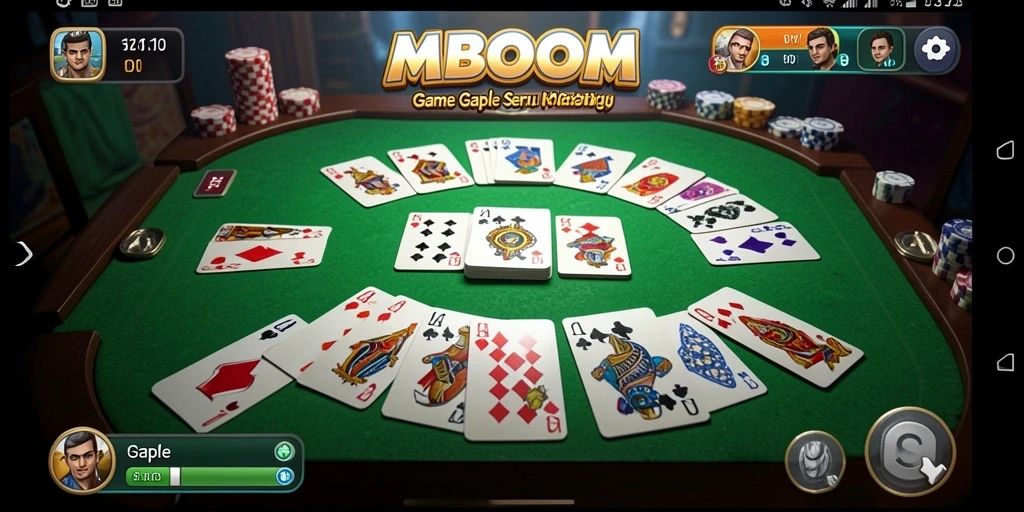 Tampilan gameplay MBOOM yang seru dan interaktif.