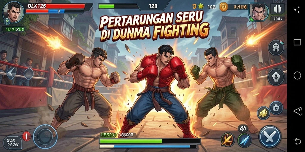 Gameplay seru OLX128 membuat setiap pertarungan menjadi sangat mendebarkan.