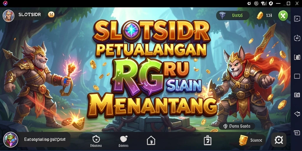 Screenshot dari SLOTSIDR yang menunjukkan aksi pertempuran RPG yang intens.