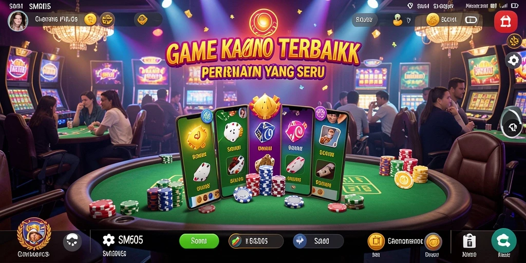 Screenshot utama SM605 menampilkan gameplay yang mendebarkan di dunia Kasino.