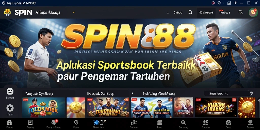 Tampilan menarik dari gameplay taruhan olahraga di SPIN88.