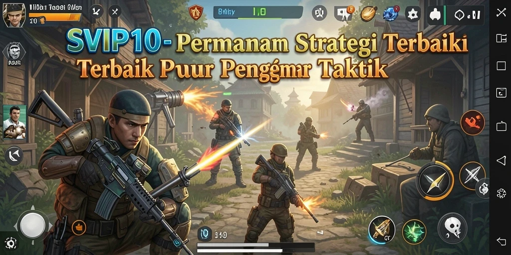 Tangkapan layar menampilkan aksi intens permainan strategi SVIP10.
