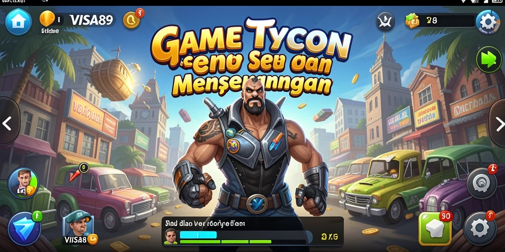 Screenshot utama Visa89 menampilkan gameplay Tycoon yang menarik.