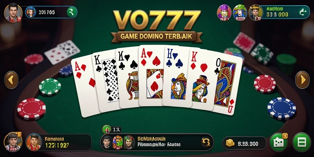 Gameplay VO777 yang seru dan mendebarkan saat bermain Domino.