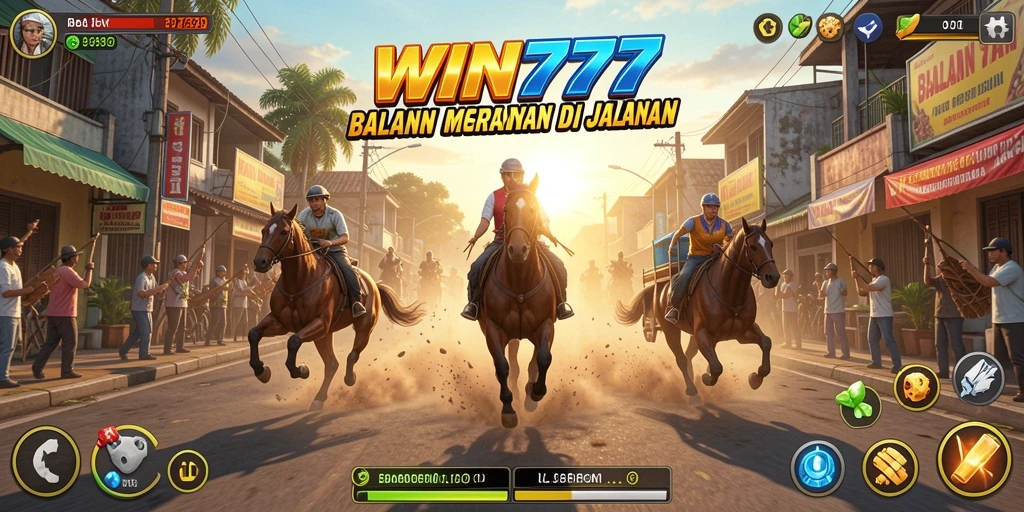 Tampilan mengesankan dari gameplay balapan yang dinamis di WIN777.